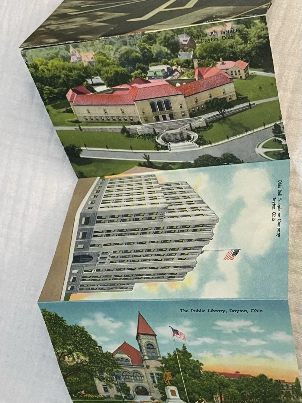 Vintage Greetings from Dayton Ohio Souvenir Postcard Folder